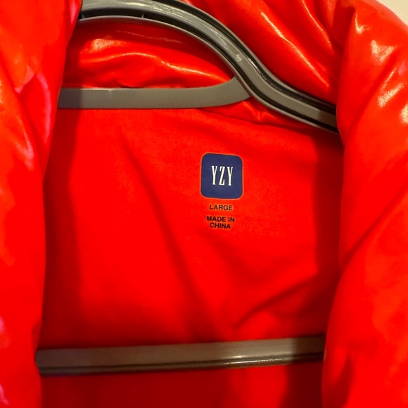 YZY X GAP Red puffer jacket size L pending - Picture 3 of 6